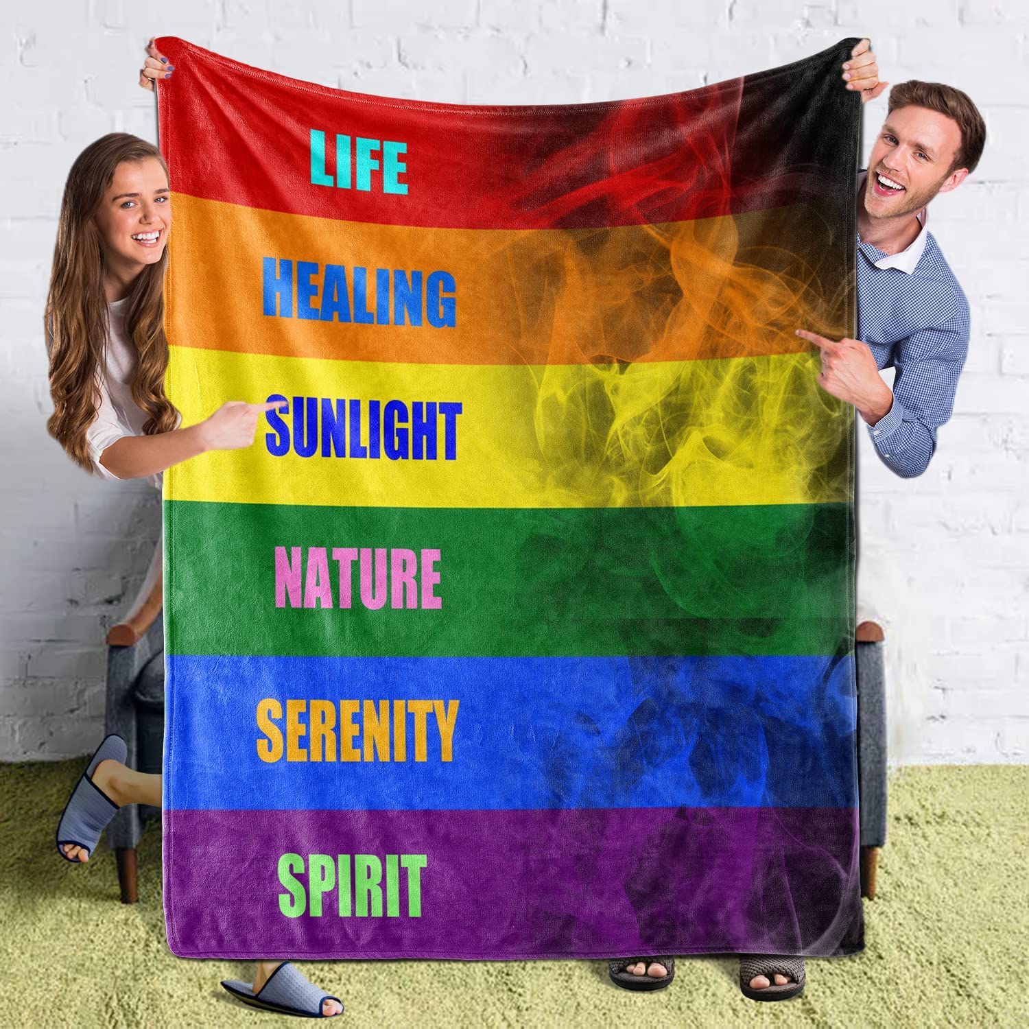 Lgbt Gay Pride Soft Blanket Microfiber Plush Blanket Gifts For Lgbt Warm Cozy Fuzzy Throw Blanket For Bed And Couch Lgbt Gay Pride Soft Blanket Microfiber Plush Blanket Gifts For Lgbt Warm Cozy Fuzzy Throw Blanket For Bed And Couch