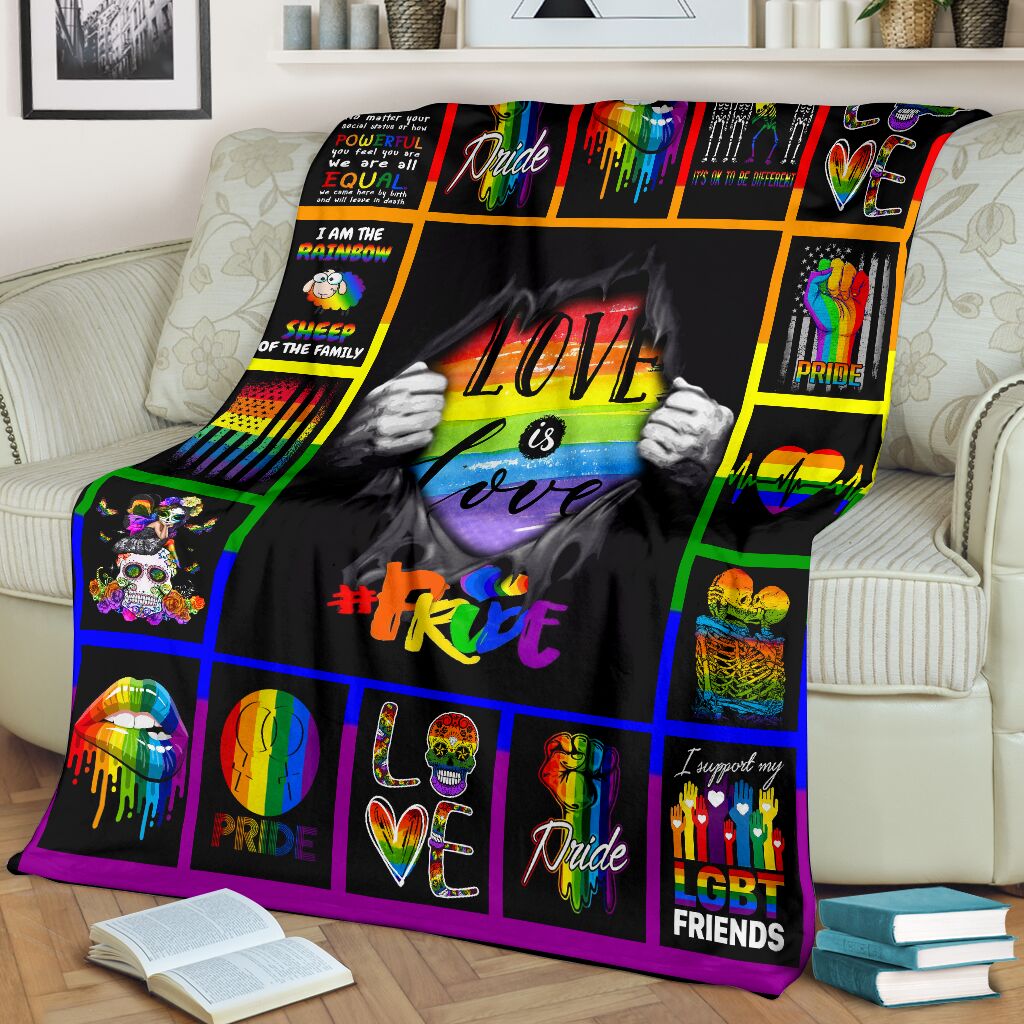 Lgbt Love Is Love Blanket Gift For Gay Friend, Lesbian Friend Gift, Pride Gift Lgbt Love Is Love Blanket Gift For Gay Friend, Lesbian Friend Gift, Pride Gift