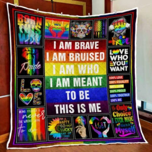 Lgbt Pride Blankets Love Who You Want Rainbow Blanket For Gay Friends Lesbian Couple Gifts 1
