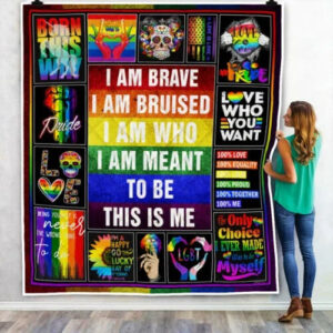 Lgbt Pride Blankets Love Who You Want Rainbow Blanket For Gay Friends Lesbian Couple Gifts 2