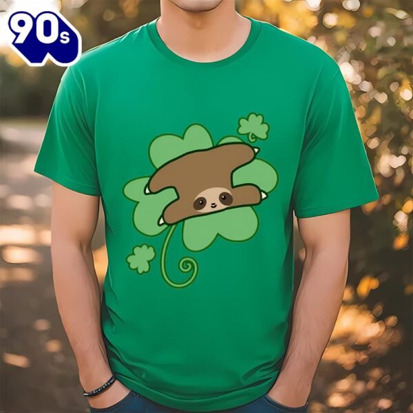Lucky Clover Sloth Patrick’s Day T-shirt
