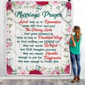 Marriage Prayer Forgiveness Fleece Throw Blanket Weighted Blanket To Sleep Valentines Day Gift Ideas 3
