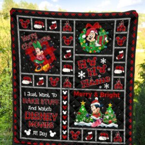 Merry Christmas Minnie Quilt Blanket Xmas DN Fans 1 Merry Christmas Minnie Quilt Blanket Xmas DN Fans 10