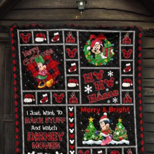 Merry Christmas Minnie Quilt Blanket Xmas DN Fans 2 Merry Christmas Minnie Quilt Blanket Xmas DN Fans 11