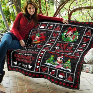 Merry Christmas Minnie Quilt Blanket Xmas DN Fans 4 Merry Christmas Minnie Quilt Blanket Xmas DN Fans 2