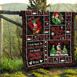 Merry Christmas Minnie Quilt Blanket Xmas DN Fans 5 Merry Christmas Minnie Quilt Blanket Xmas DN Fans 3