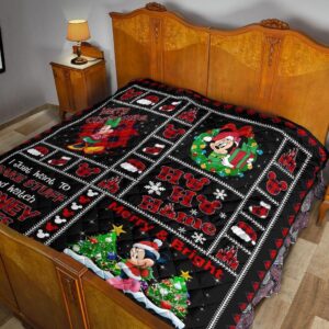 Merry Christmas Minnie Quilt Blanket Xmas DN Fans 6 Merry Christmas Minnie Quilt Blanket Xmas DN Fans 6