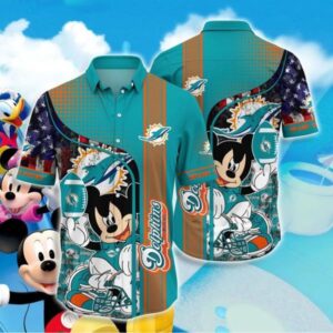 Miami Dolphins Hawaiian Shirt Mickey…