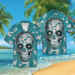 Miami Dolphins Sugarskull Short Sleeve…