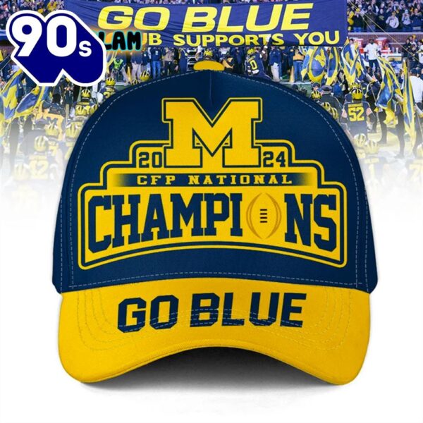 Michigan 2024 CFP National Champions Go Blue Hat