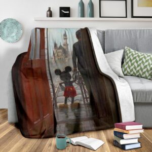 Mickey And DN Land Fleece Blanket Funny For Fans 2 Mickey And DN Land Fleece Blanket Funny For Fans 3