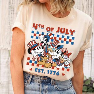 Mickey Checkered Disney 4th Of…