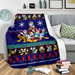 Mickey Christmas Blanket Amazing Gift Idea Fans 3