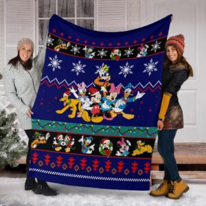 Mickey Christmas Blanket Amazing Gift Idea Fans 6
