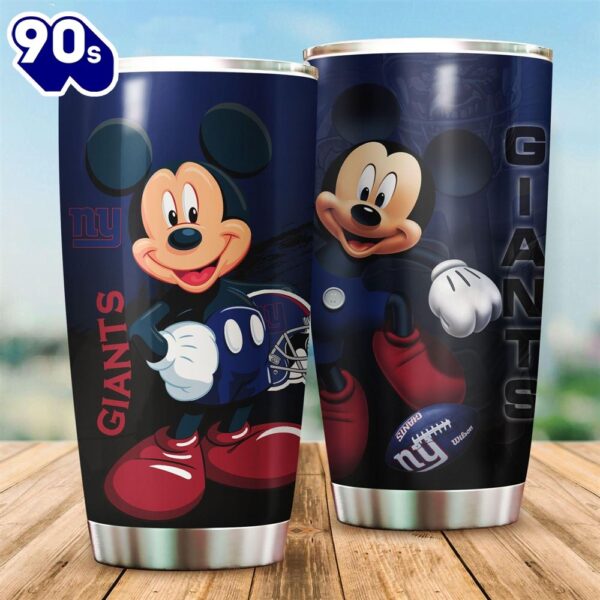 Mickey Mouse Disney New York Giants NFL Football Teams Big Logo 16 Gift For Fan Travel Tumbler