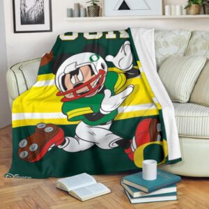 Mickey Plays Ducks Fleece Blanket For Football Fans 1