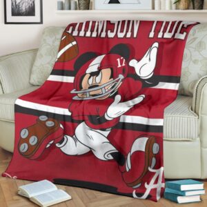 Mickey Plays With The Crimson Tide Premium Blanket Fans 1 Mickey Plays With The Crimson Tide Premium Blanket Fans 2