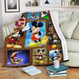 Mickey Plush Blanket Carton Blanket Bedding Decor Idea Fans 1