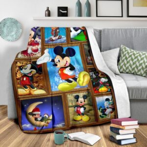 Mickey Plush Blanket Carton Blanket Bedding Decor Idea Fans 1 Mickey Plush Blanket Carton Blanket Bedding Decor Idea Fans 2