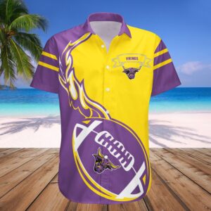 Minnesota Vikings Hawaii Shirt Flame…