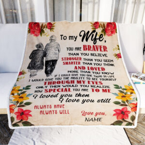 My Wife Grow Old Together Wife Custom Name Fleece Throw Blanket Valentine Day 1 My Wife Grow Old Together Wife Custom Name Fleece Throw Blanket Soft And Cozy Blanket Valentines Day Gift Ideas 3