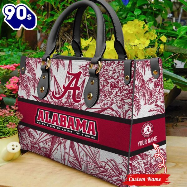 NCAA Alabama Crimson Tide Women Leather HandBag