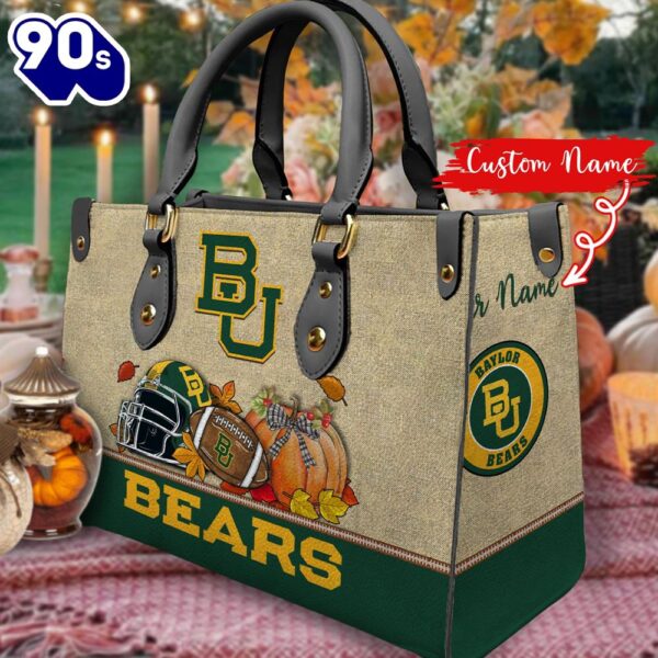 NCAA Baylor Bears Autumn Women Leather Hand Bag 2208DS005