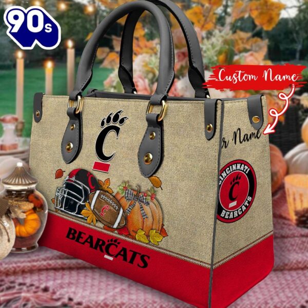 NCAA Cincinnati Bearcats Autumn Women Leather Hand Bag 2208DS005