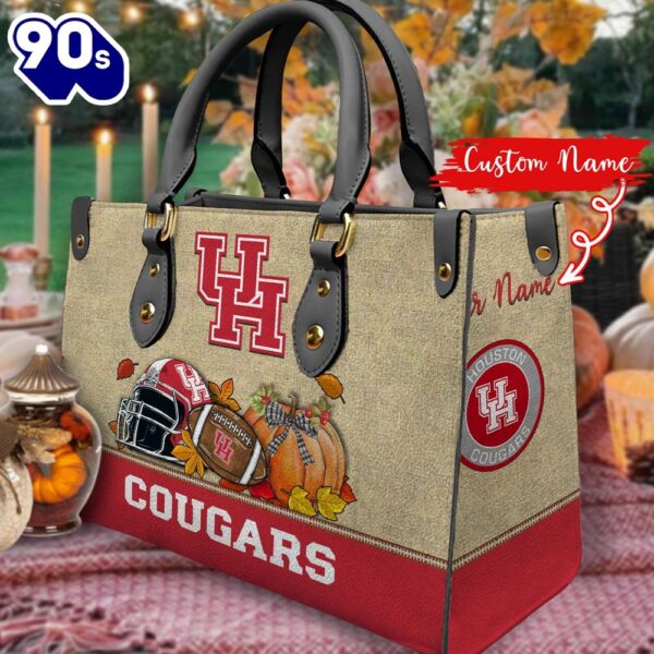 NCAA Houston Cougars Autumn Women Leather Hand Bag 2208DS005
