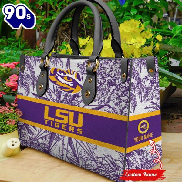 NCAA LSU Tigers Women Leather HandBag