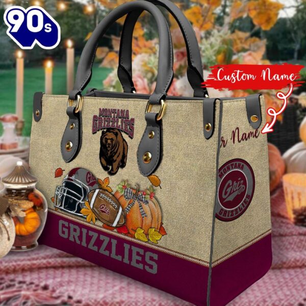 NCAA Montana Grizzlies Autumn Women Leather Hand Bag 2208DS005