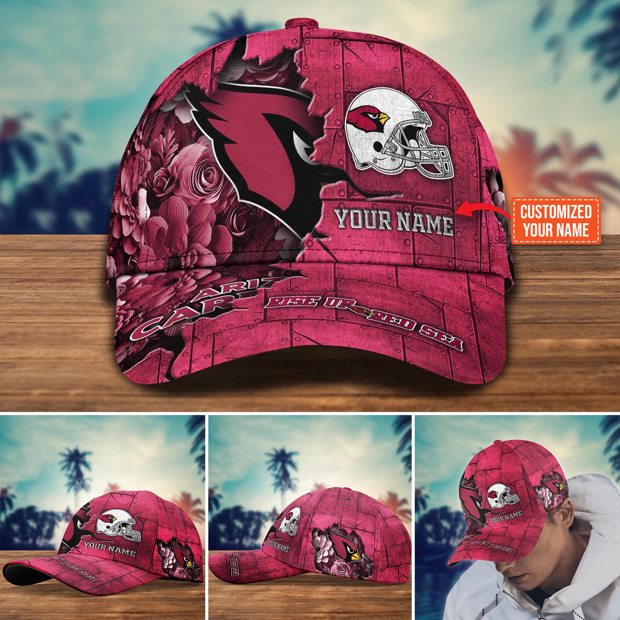 NFL Arizona Cardinals Custom New Arrivals Trending Cap NFL Arizona Cardinals Custom New Arrivals Trending Cap