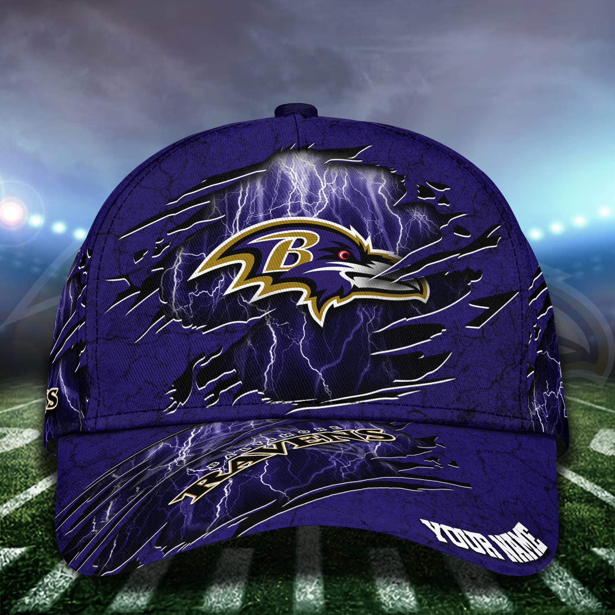 NFL Baltimore Ravens Cap Custom Your Name NFL Baltimore Ravens Cap Custom Your Name