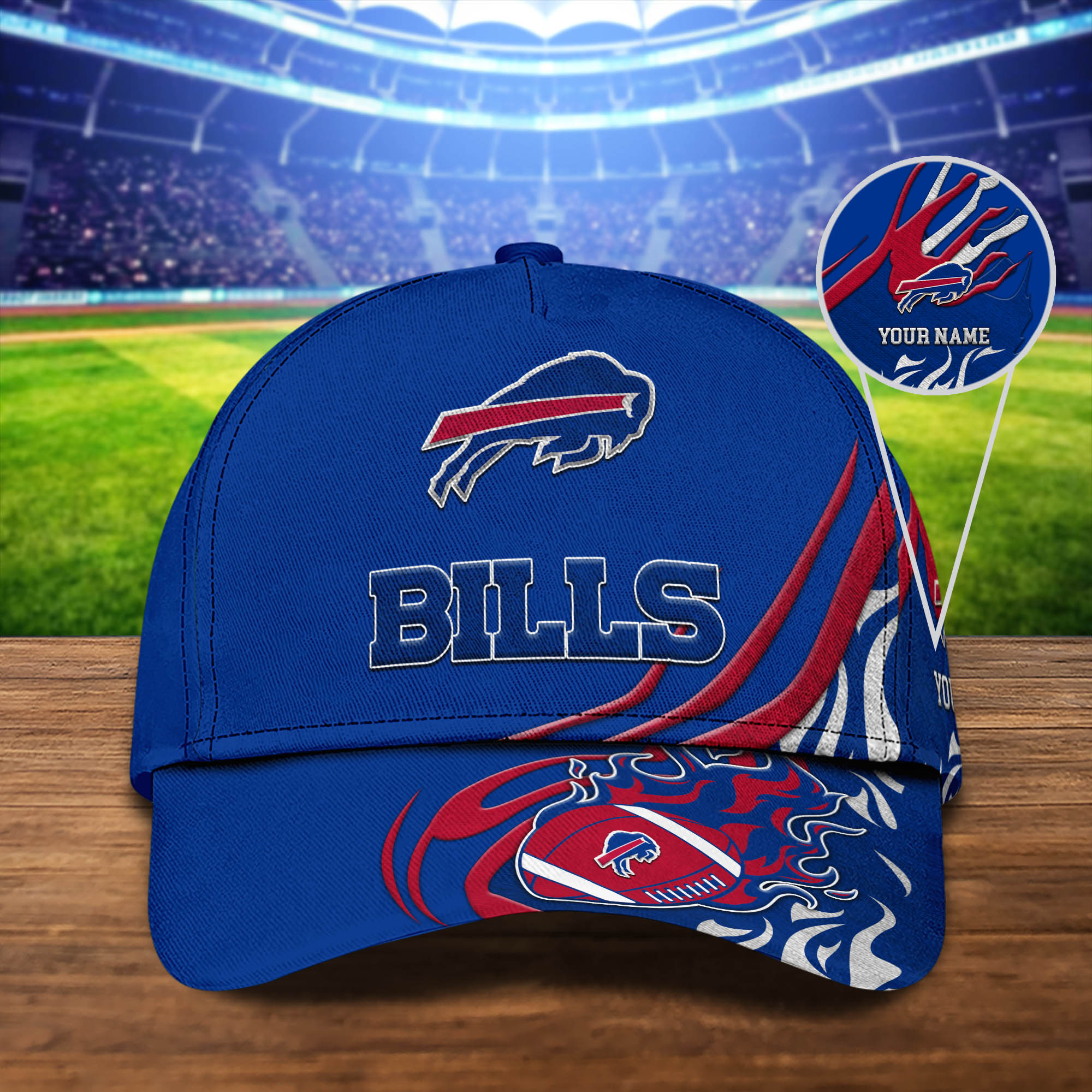 NFL Buffalo Bills Sport Cap Personalized Your Name NFL Buffalo Bills Sport Cap Personalized Your Name