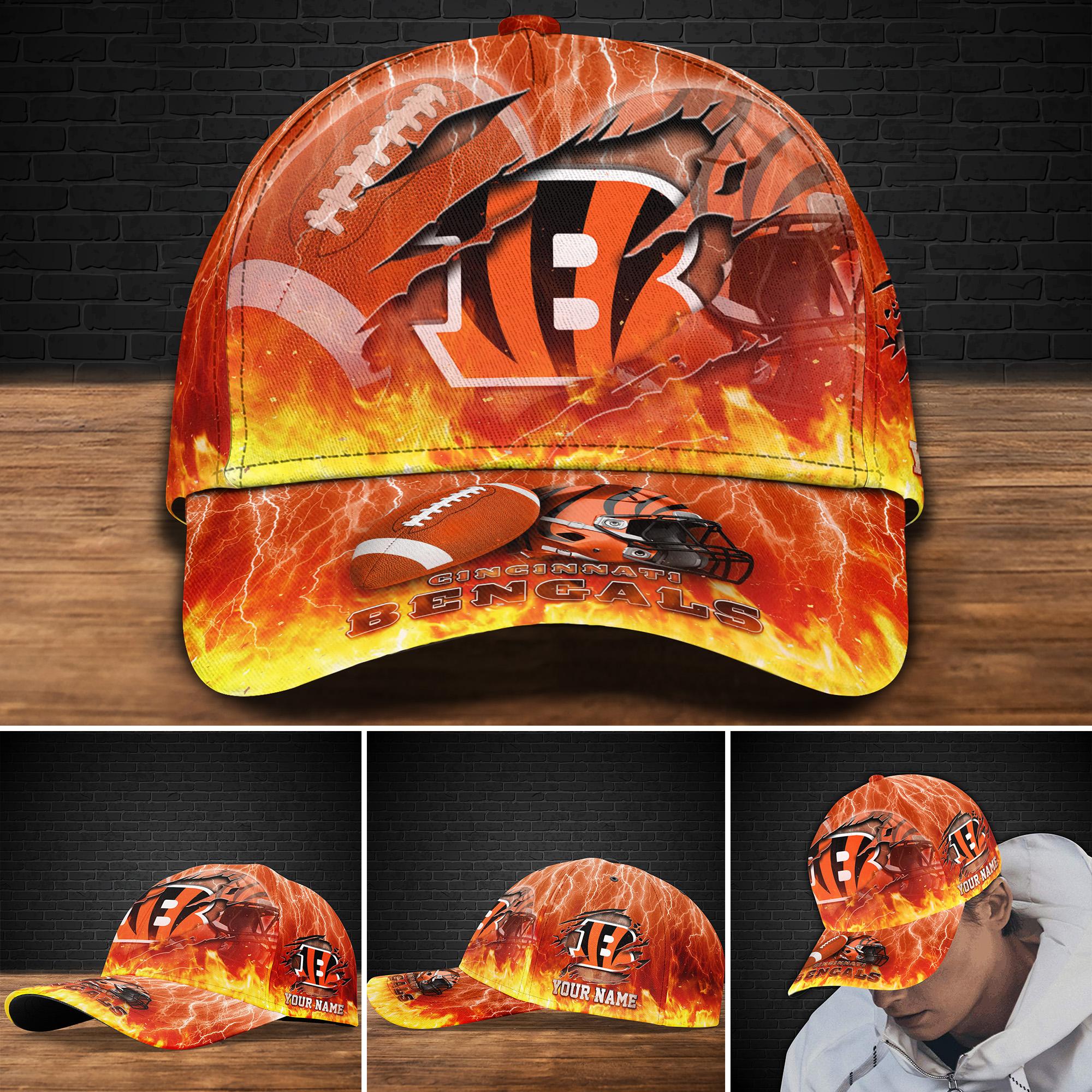 NFL Cincinnati Bengals Cap Custom Your Name NFL Cincinnati Bengals Cap Custom Your Name