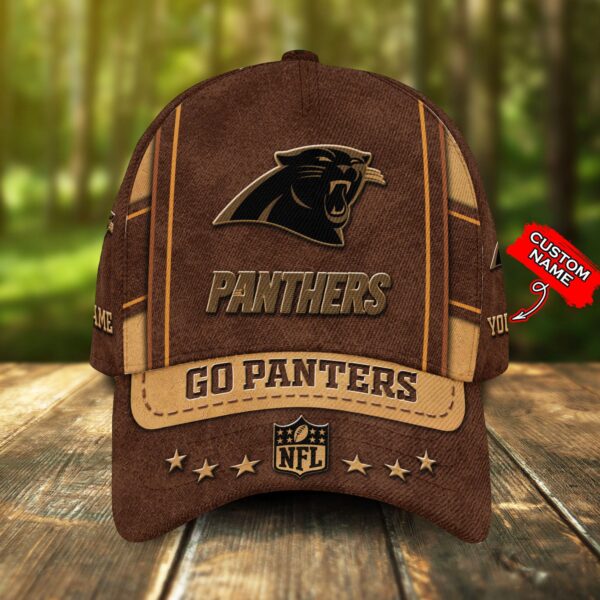 NFL Custom Carolina Panthers Unisex Adults Adjustable Snapback Sportswear