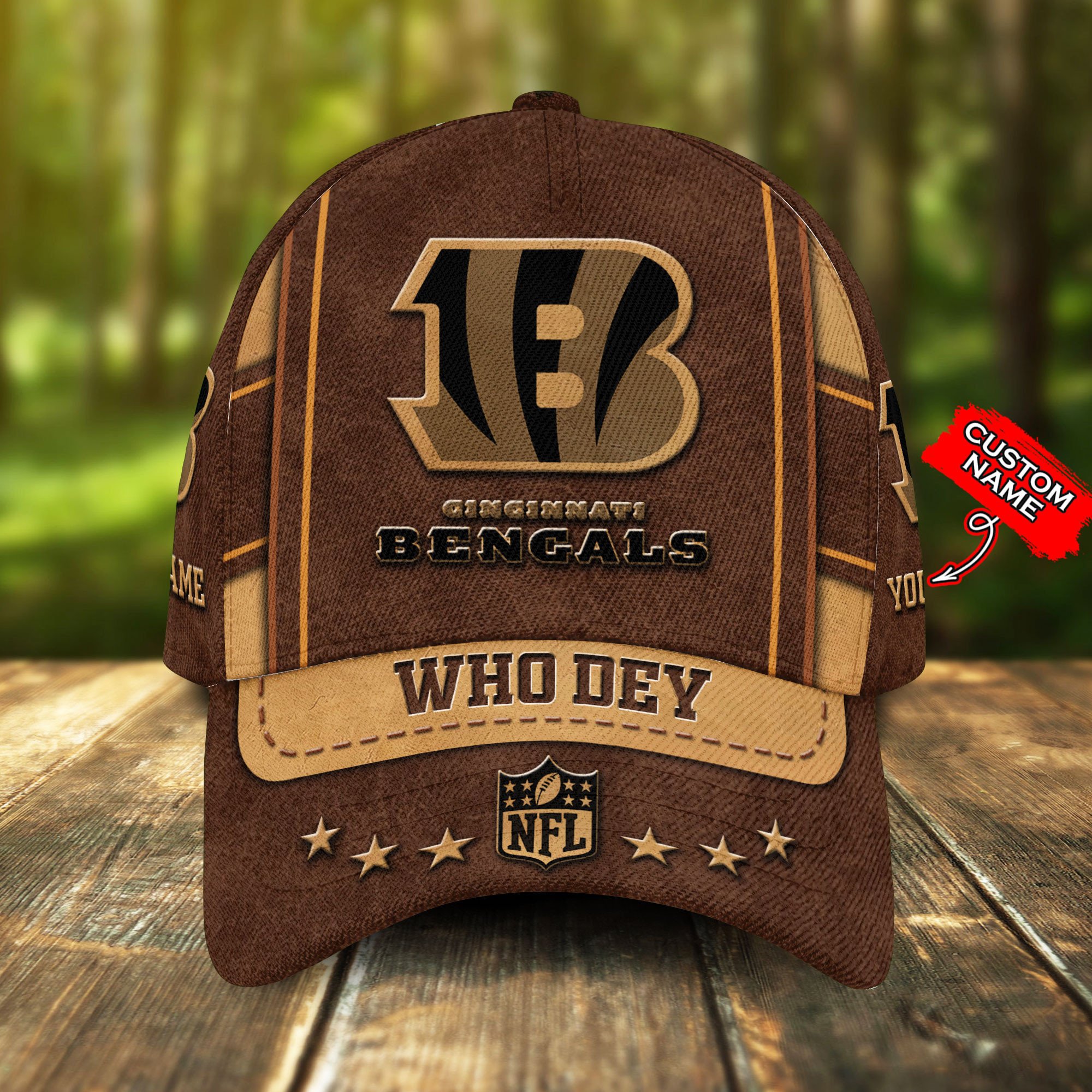 NFL Custom Cincinnati Bengals Unisex Adults Adjustable Snapback Sportswear NFL Custom Cincinnati Bengals Unisex Adults Adjustable Snapback Sportswear