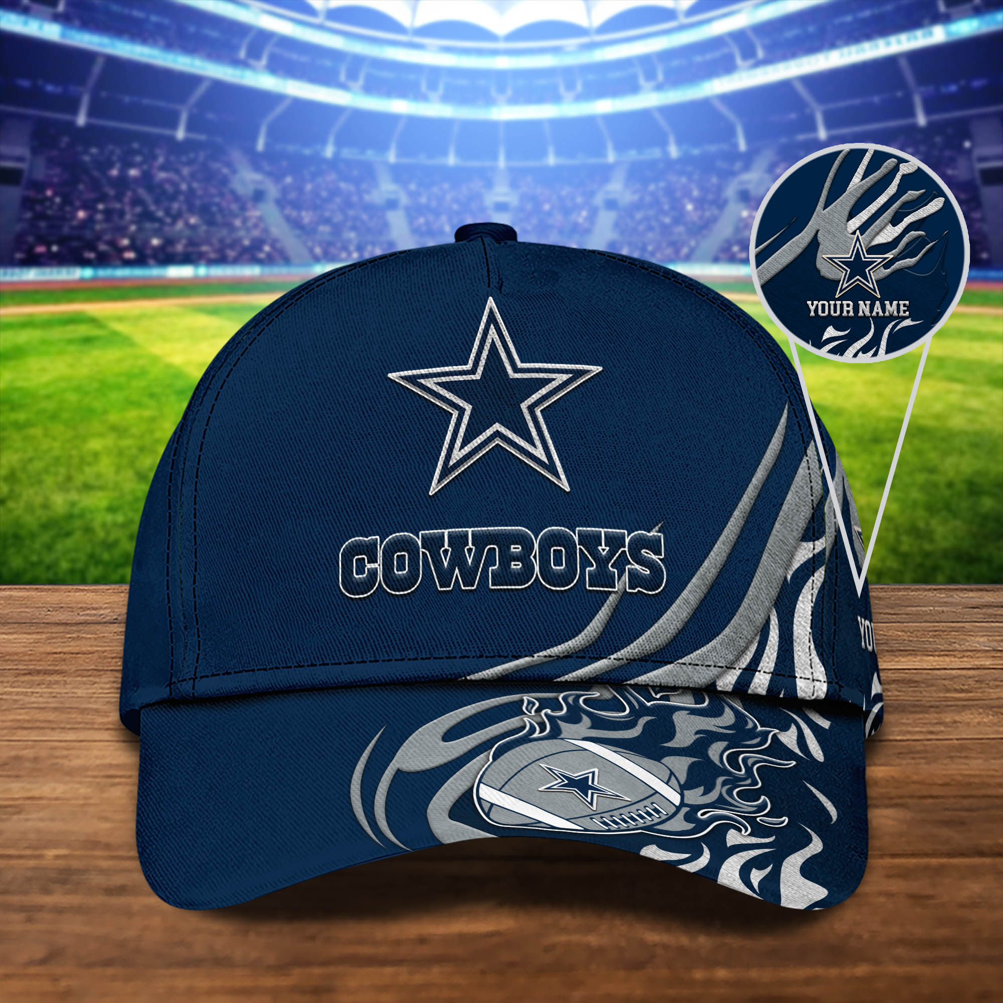 NFL Dallas Cowboys Sport Cap Personalized Your Name NFL Dallas Cowboys Sport Cap Personalized Your Name