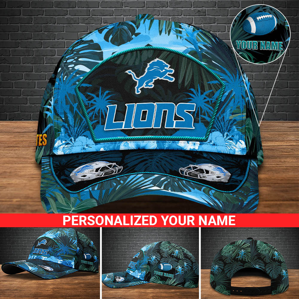 NFL Detroit Lions Football Team Cap Personalized Your Name NFL Detroit Lions Football Team Cap Personalized Your Name