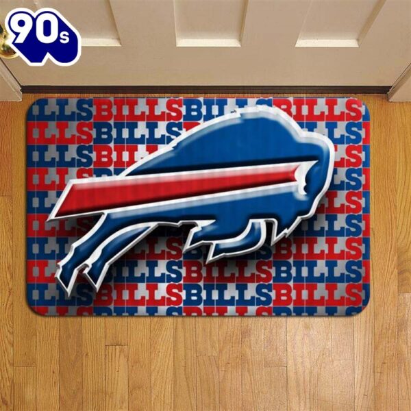 NFL Football Buffalo Bills NFL Football Doormat Foot Rug Door Mat Steps