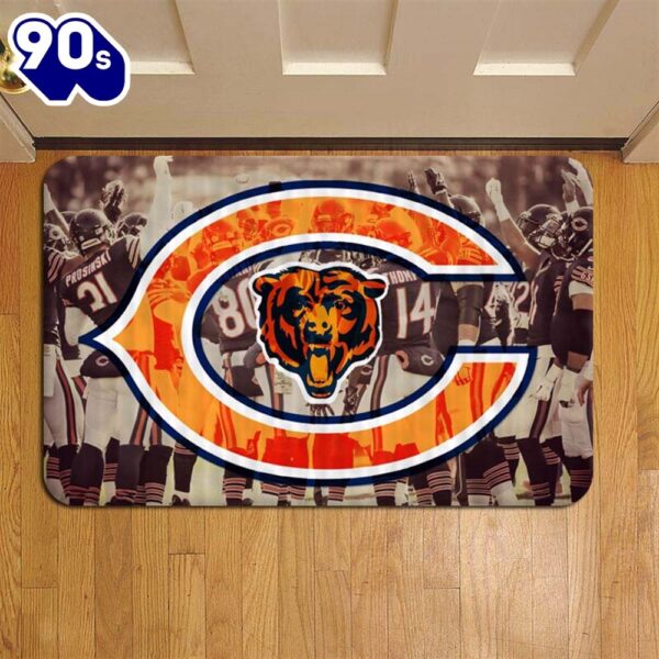 NFL Football Chicago Bears NFL Football Rug Doormat Foot Door Mat Steps