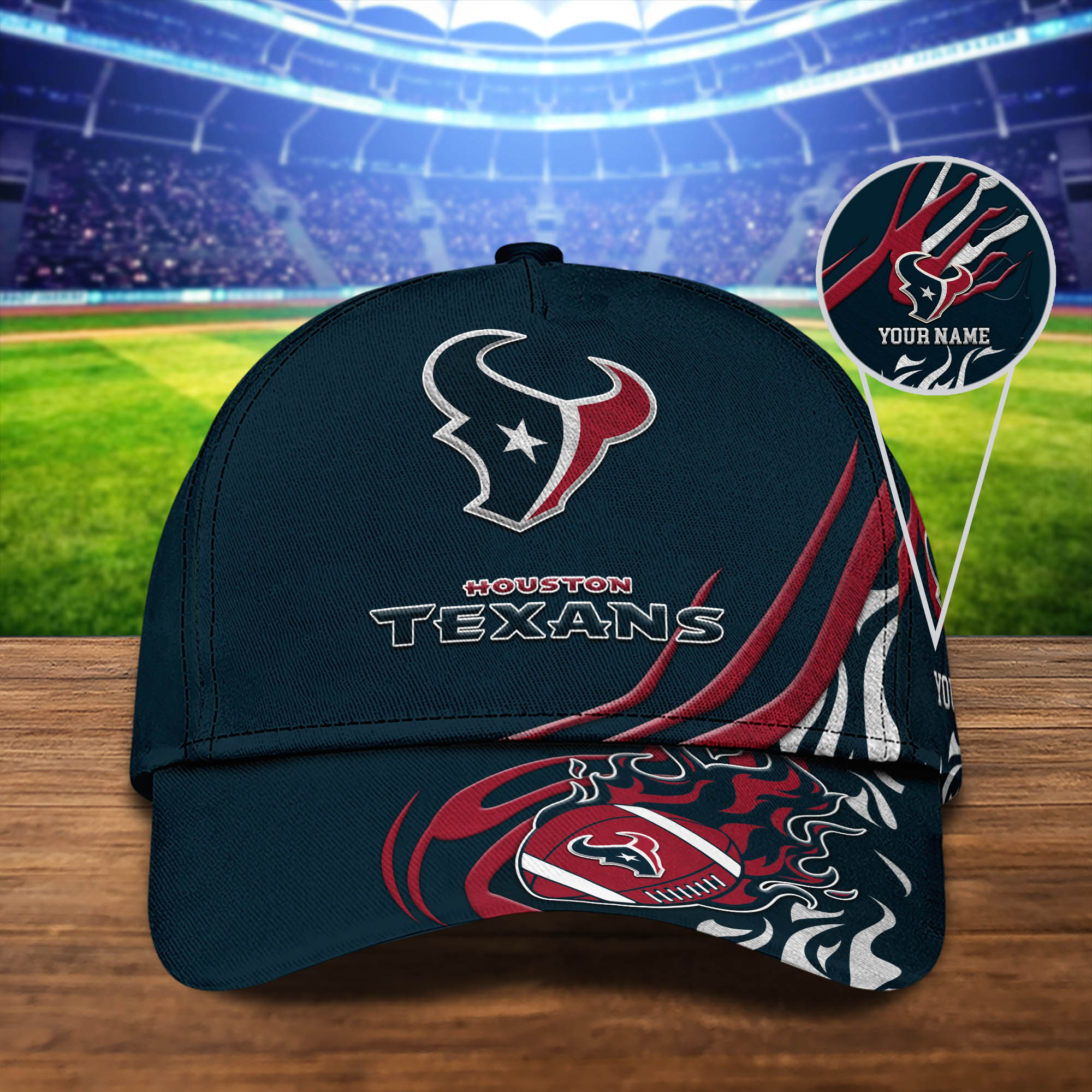 NFL Houston Texans Sport Cap Personalized Your Name NFL Houston Texans Sport Cap Personalized Your Name
