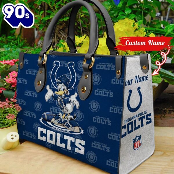 NFL  Indianapolis Colts Donald Duck Retro Women Leather BagBag