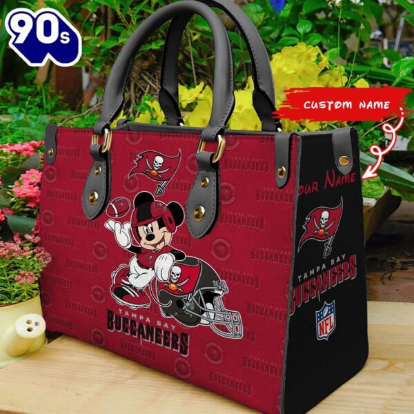 NFL Tampa Bay Buccaneers Mickey Women Leather Hand Bag