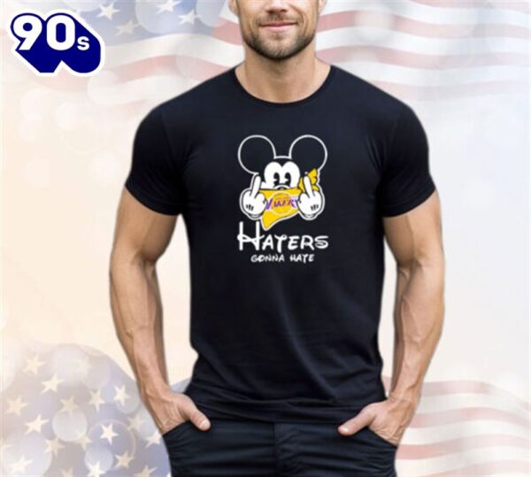 Nba Los Angeles Lakers Mickey Mouse Disney Haters Gonna Hate Shirt