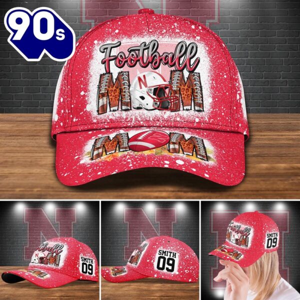 Nebraska Cornhuskers Bleached Cap Custom Your Name And Number NCAA Cap