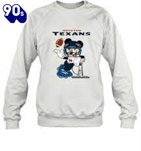 Nfl Houston Texans Mickey Mouse Disney Super Bowl Football T Shirt