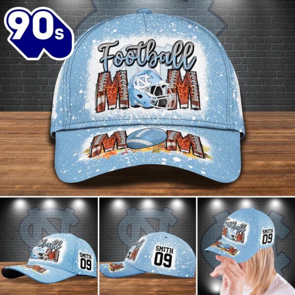 North Carolina Tar Heels Bleached Cap Custom Your Name And Number NCAA Cap
