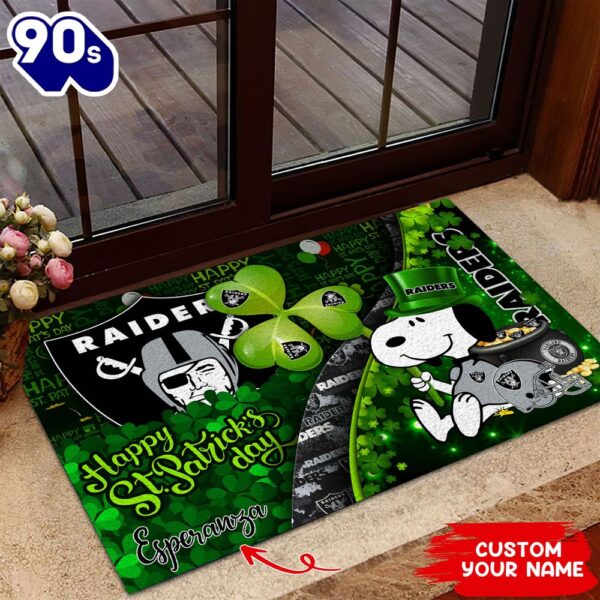 Oakland Raiders NFL-Custom Doormat The Celebration Of The Saint Patrick’s Day