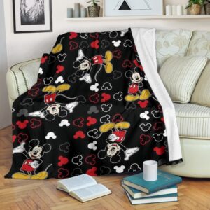 Pattern Mickey Fleece Blanket For DN Lover Fans 1